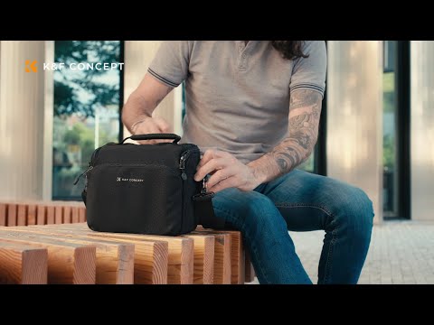 Сумка через плечо для фотоаппарата K&F Concept Camera Sling Bag 5L Urban Wander 05 (черный) (KF13.179) - фото 1 - id-p2476508068