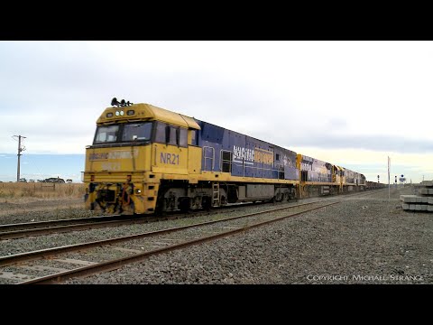 4PM4 Freight Train With Steel Wagons & Shipping Containers (20/2/2022) - PoathTV Australian Railways