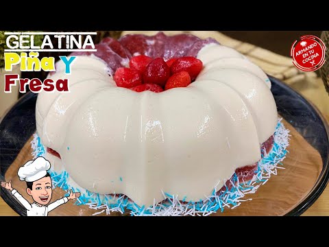 Gelatina De Pina y Fresa