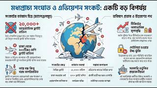 মধ্যপ্রাচ্য সংঘাত: এভিয়েশনে খাতে বড় বিপর্যয়