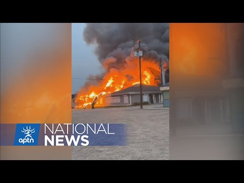 RCMP investigating after Innu community band office goes up in flames | APTN News