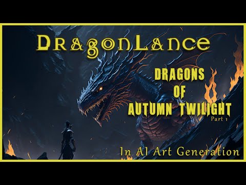 The Visual Interpretation of Dragons of Autumn Twilight - Part 1 as created by AI