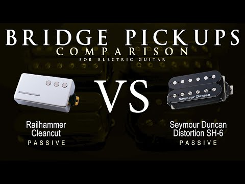 Railhammer CLEANCUT vs Seymour Duncan DISTORTION SH-6 - Bridge Guitar Pickup Comparison Tone Demo