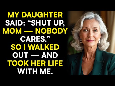 My Daughter Said “Shut Up, Mom. Nobody Cares.” So I Took Everything And Never Came Back