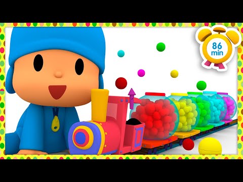 🚂 POCOYO ENGLISH - Learn Numbers with Color Balls [86 min] Full Episodes VIDEOS & CARTOONS for KIDS