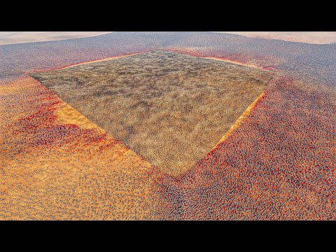 GERMAN SOLDIERS SURROUNDED BY 1 MILLION HEAVY KNIGHTS - Ultimate Epic Battle Simulator 2 UEBS 2