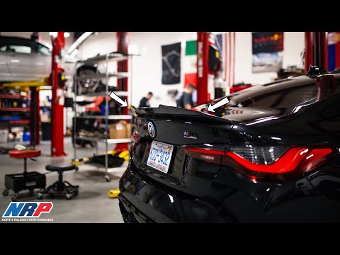 BMW G82 M4 Carbon Fiber Trunk Spoiler Install!!