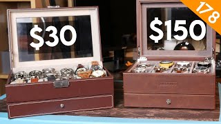 $30 vs. $150 Watch Box - Beerust PU Leather Watch Box Review