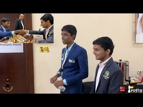 Praggnanandhaa and Nihal leave with a smile after their game | 6th Sharjah Masters