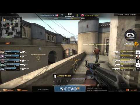 CEVO Season 5 Pro Placement: Anonymous 5 vs. Armata on de_dust2