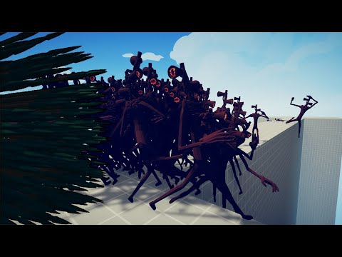 100x Mini Siren Head + Giant vs EVERY GOD  -  ✨Totally Accurate Battle Simulator TABS