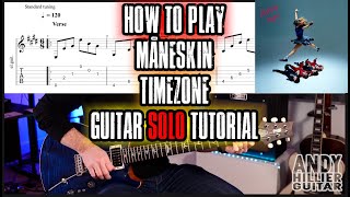 How to play Ma¥neskin - TIMEZONE Guitar Solo Tutorial