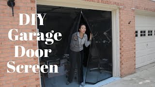 Make Your Own Garage Door Screen - DIY Tutorials - Thrift Diving