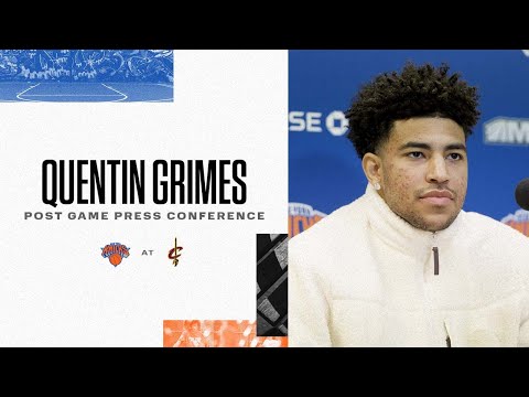 Quentin Grimes ' Knicks Postgame (1/24)