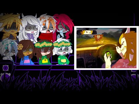 (🇧🇷🇺🇸🇲🇽) Undertale react to Asgore runs over Dress