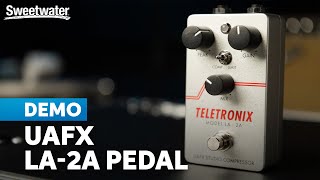 Video thumbnail for Universal Audio UAFX LA-2A Pedal: Legendary Teletronix Compression by Sweetwater