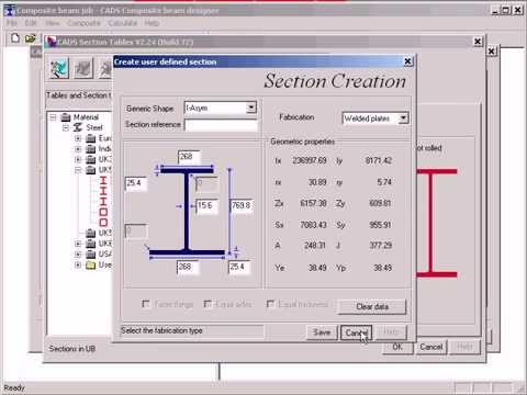 Composite Beam Designer