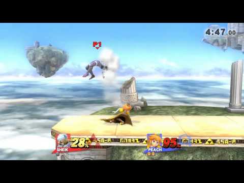 Smash 4 - #13 TheBattleRifle (Peach) vs. Kyle (Sheik) - Temple (Ω)