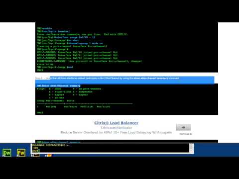 CCNA Lab - Configuring An Etherchannel Link