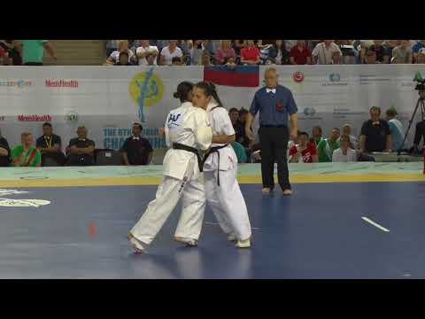 【新極真会】1st Round4 Woman Lightheavyweight Brazdzionyte vs Hasegawa The 6th World Championship 2017