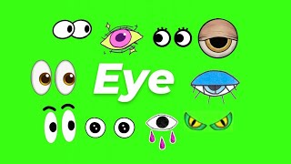 Animated Eye GIF Green Screen Pack (Free Download)