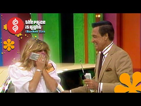 Giggly Contestant Plays a CLOSE GAME of LUCKY SEVEN to Win A NEW CAR! - The Price Is Right 1983