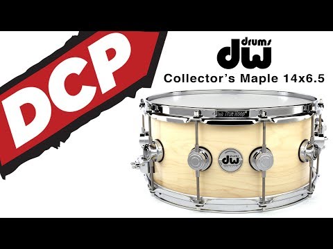 DW Collectors Maple Snare Drum 14x6.5 Satin Natural image 5