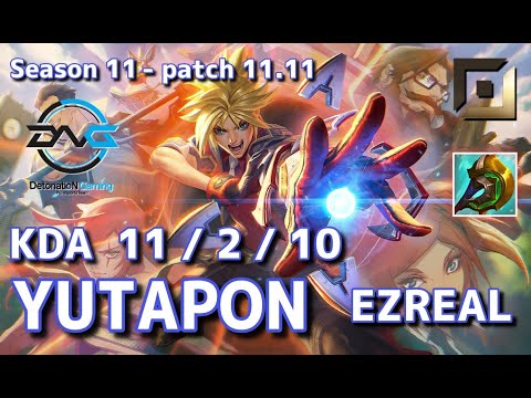 【韓国サーバー/D1/Duo Gaeng】DFM Yutapon エズリアル(Ezreal) VSルシア(Lucian) BOT - Patch11.11 KR Ranked【LoL】