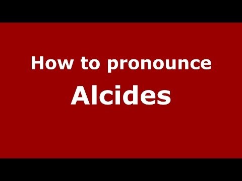 How to pronounce Alcides (Spanish/Argentina)  - PronounceNames.com