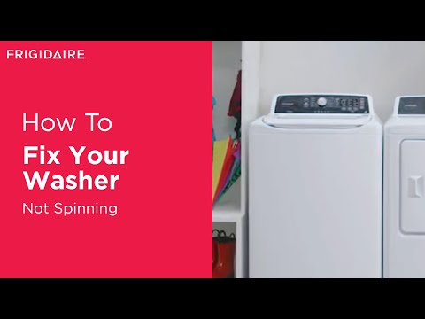 How to Fix Your Washer: Not Spinning