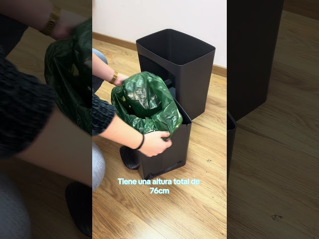 Vídeo relacionado con WELL HOME MOBILIARIO & DECORACIÓN Cubo de basura 70L, VERTICAL, 2 compartimentos, papelera residuos, 76 cm, Gris