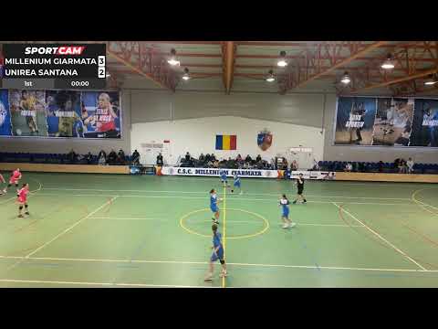 CSC Millenium Giarmata - Unirea Santana Handbal Junioare 3 -27.02.2025 -repriza 1
