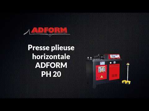 Presse horizontale motorisée ADFORM - PH20