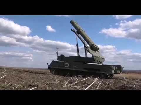 Russian Buk-M3 against Ukrainian UAV in Donbass.