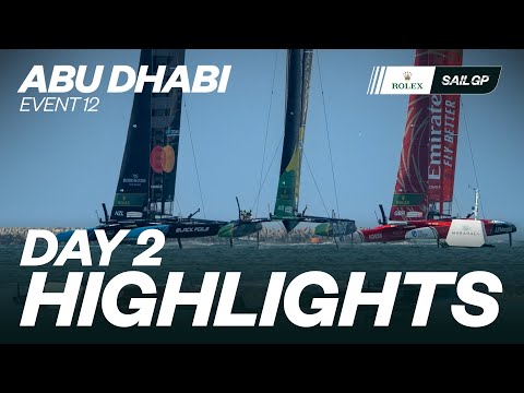 Day 2 Highlights // Mubadala Abu Dhabi Sail Grand Prix 2025 Season Grand Final 🇦🇪
