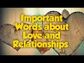 Love Relationships Cantonese Learning 275 Important Words About Love And Relationships