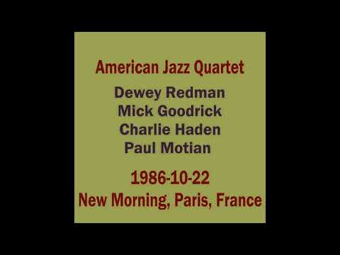 American Jazz Quartet - 1986-10-22, New Morning, Paris, France (part I)
