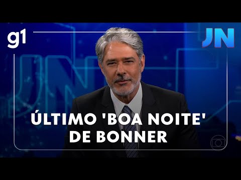 Jornal Nacional: William Bonner se despede do JN e dá seu último 'boa noite'