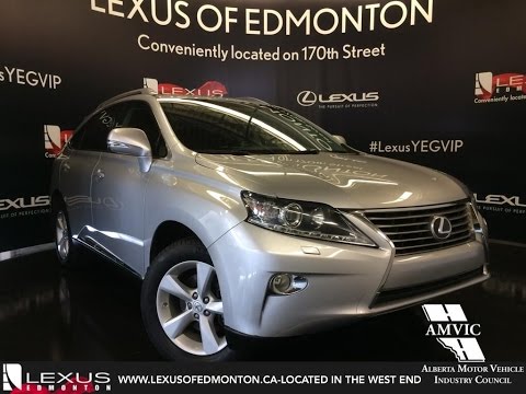 Used 2013 Silver Lexus RX 350 AWD Premium Walkaround Review | Camrose Alberta
