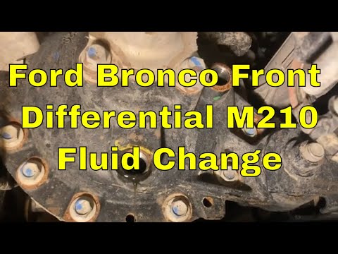 2021-2023 Ford Bronco Front Differential M210 Fluid Change