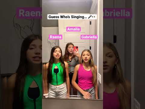 Guess Who’s Singing!! 🤔🎤😱 | Triple Charm #shorts