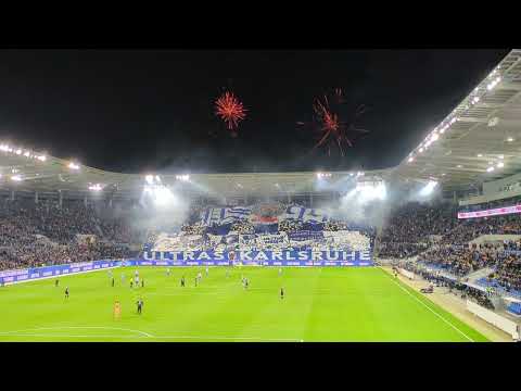 Karlsruher SC : Greuther Fürth 💙🤍 KSC Pyro 👍🏻 KSC Fürth