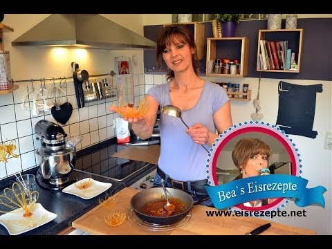 Zuckerdeko selber machen (Spiralen und Nester) aus Karamell