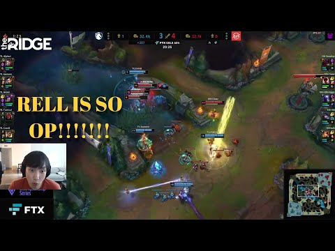 Doublelift Reacts CoreJJ Insane Rell 4 Man Ult - TL VS 100T