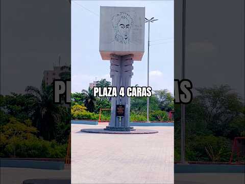 PLAZA LAS 4 CARAS DE BOLÍVAR #venezuela #barcelona #anzoategui #turismo #viajes
