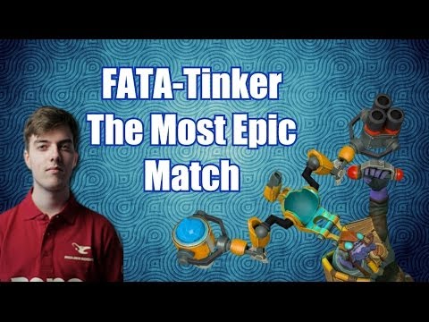 FATA- Tinker , The Most Epic Dota 2 match 100 min, 40 kills & 1000+ LH !!