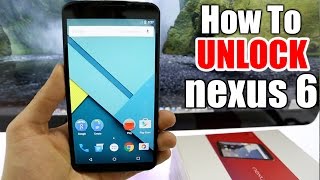 How To Unlock Nexus 6 -  AT&T, T-mobile, Rogers, or any gsm carrier