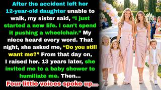 My Sister Gave Up Her Daughter After the Accident—13 Years Later, Four Little Voices Spoke Up...