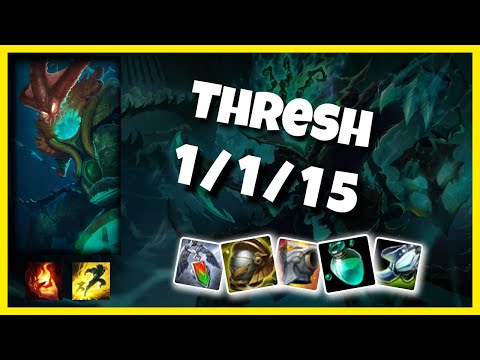 NA Challenger Thresh SUPPORT (1/1/15) vs JANNA Gameplay Replay - Patch 10.20
