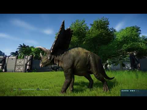 Jurassic World Evolution: Suchomimus vs Pentaceratops